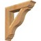 Ekena Millwork Funston Traditional Rough Sawn Bracket w/ Offset Brace, Western Red Cedar, 6"W x 26"D x 26"H BKT0604X26X26FST01RWR - alternate 1